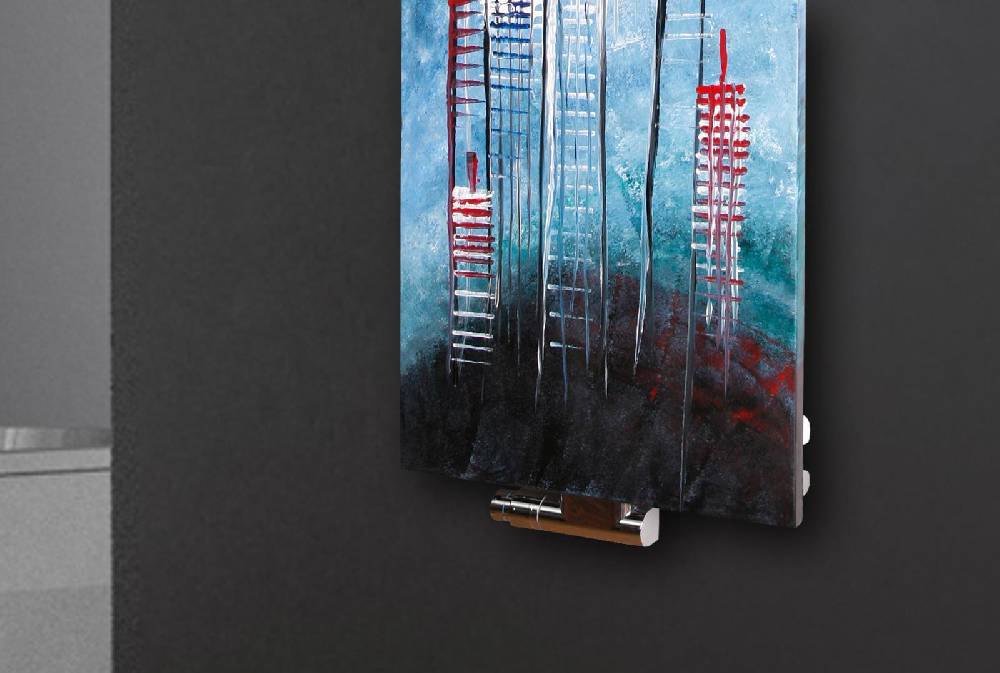 Szagato BADHEIZKÖRPER Vernissage Design 58 120x47cm 799 Watt Acryl SZAGATO Designheizkörper Handtuchheizkörper mit Mittelanschluss Handtuchwärmer Auslauf
