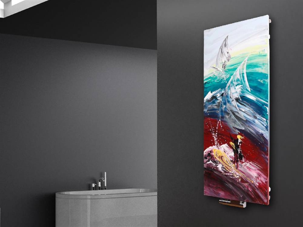 Szagato BADHEIZKÖRPER Vernissage Design 60 120x47cm 799 Watt Acryl SZAGATO Designheizkörper Handtuchheizkörper mit Mittelanschluss Handtuchwärmer im Angebot
