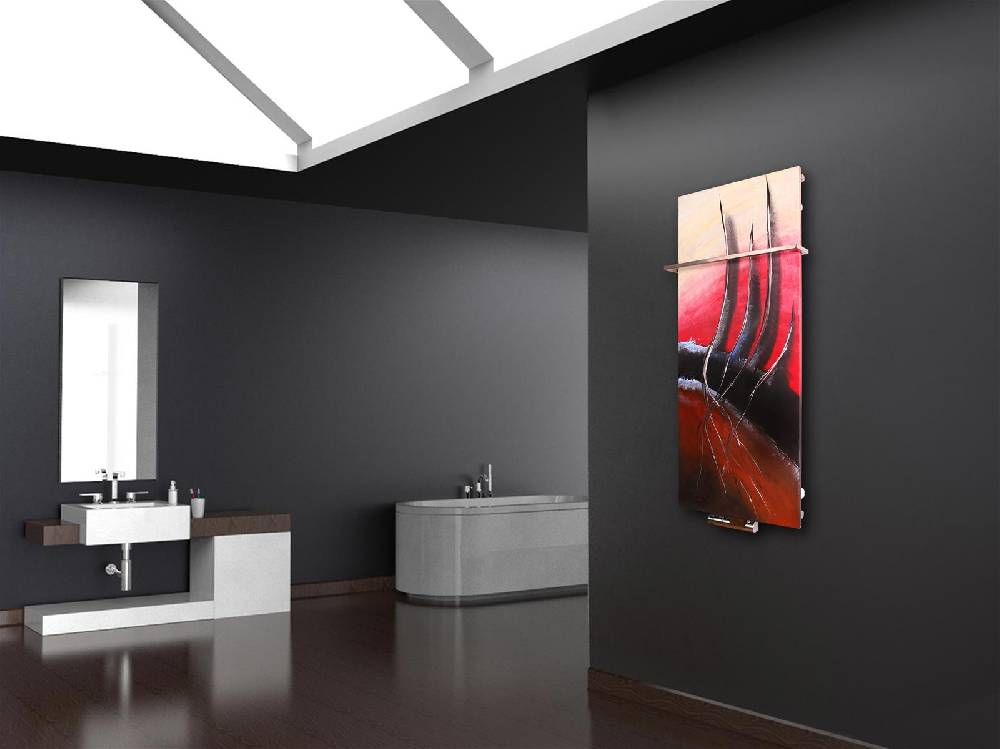 Szagato BADHEIZKÖRPER Vernissage Design 61 120x47cm 799 Watt Acryl (+1 Halter 15mm) SZAGATO Designheizkörper Handtuchheizkörpertelanschluss Handtuchwärmer Schlussverkauf