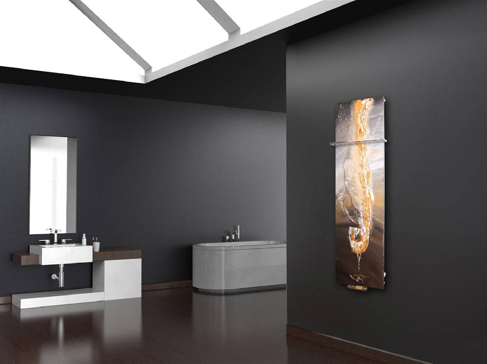 Szagato BADHEIZKÖRPER Vernissage Design 63 120x47cm 799 Watt Acryl (+1 Halter 15mm) SZAGATO Designheizkörper Handtuchheizkörpertelanschluss Handtuchwärmer Blitzverkäufe