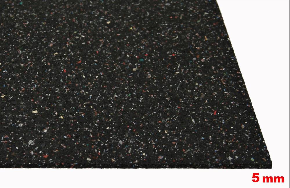 Szagato Bautenschutzmatte Gummi 500x125x0,5cm SZAGATO Gummimatte Gummigranulatmatte Antirutschmatte Gummi Granulat Matte recycelt Fabrikpreis