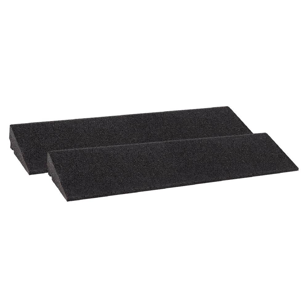 Szagato Bordsteinrampe Gummi 70mm 80x25x7cm Set = 2 Stück schwarz SZAGATO Schwellenrampe Auffahrhilfe Bordsteinkeile Bordstein Auffahrrampe Bordsteinkanten Rabatt