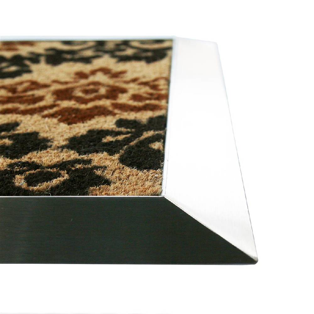 Szagato Fußmatte mit Edelstahl-Rahmen 84x54cm Design 34 Kokos braun SZAGATO Fussmatte außen Fussmatte outdoor Fussmatte innen Schuhabstreifer Fussabtreter Begrenztes Angebot