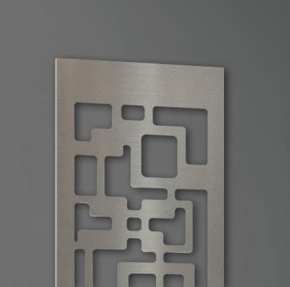 Szagato Garderobe Wandgarderobe Design Downtown 140x40cm Edelstahl matt SZAGATO Garderobe Metall Wand Garderobenpaneel Garderobenleiste Flurgarderobe Flur Saisonschlussverkauf