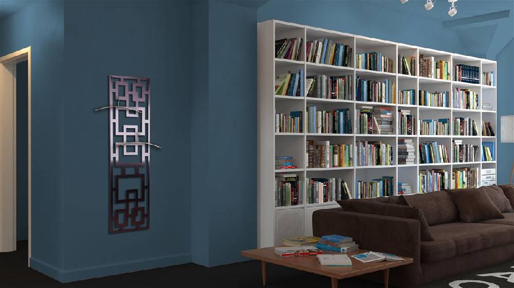 Szagato Garderobe Wandgarderobe Design Rechteck 140x40cm Edelstahl matt SZAGATO Garderobe Metall Garderobe Wand Garderobenpaneel Garderobenleiste Flur Heißer Verkauf
