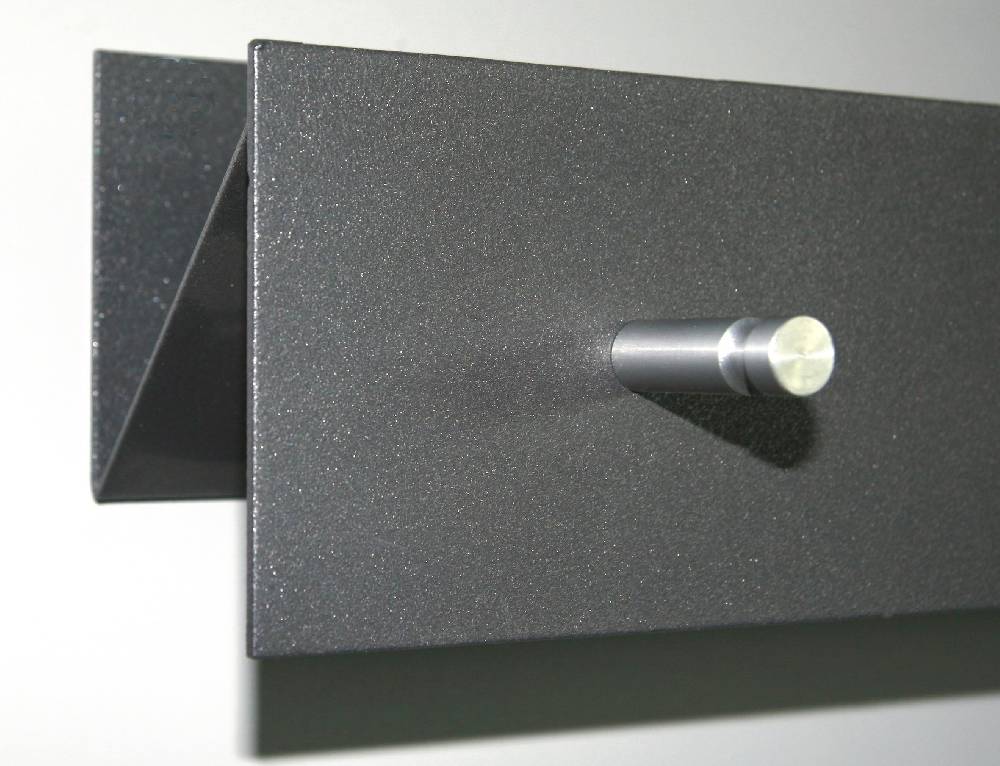 Szagato Garderobenleiste grau 100x9cm (gerade Anordnung) SZAGATO Made in Germany Garderobenpaneel Flurgarderobe Garderobe Flur Wandgarderobe Hakenleiste Wochenangebot
