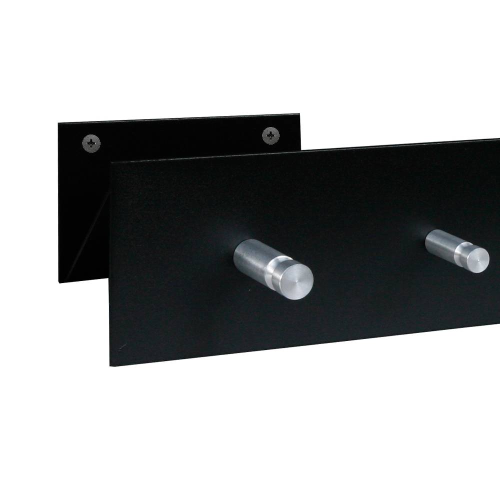 Szagato Garderobenleiste schwarz 100x9cm (gerade Anordnung) SZAGATO Made in Germany Garderobenpaneel Flurgarderobe Garderobe Flur Wandgarderobe Hakenleiste Begrenzte Freigabe