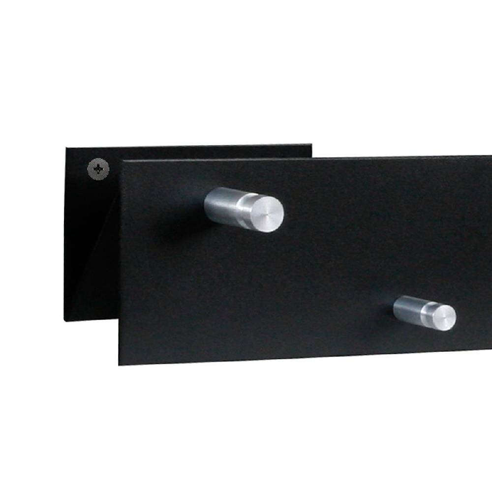 Szagato Garderobenleiste schwarz 100x9cm (N-Anordnung) SZAGATO Made in Germany Garderobenpaneel Flurgarderobe Garderobe Flur Wandgarderobe Hakenleiste Letzte 3 Tage