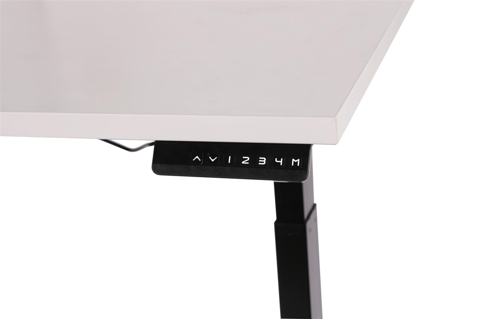 Szagato Gestell höhenverstellbarer Schreibtisch 118x70x62-127cm schwarz für Platten von 120-180cm mit Memory-Funktion SZAGATO höhenverstellbarer Schreibti Letzter Tag