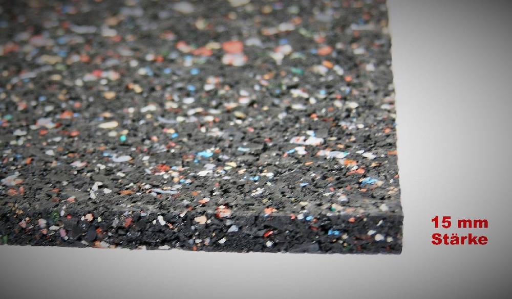 Szagato Gummimatte Anti-Vibrationsmatte 500x60x15cm SZAGATO Germany Gummigranulatmatte Antirutschmatte Bautenschutzmatte Kofferraummatte Anti-Rutschmatte Vierteljährliche Förderung