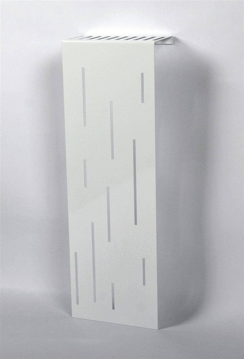 Szagato Heizkörperverkleidung 60 x 20cm Design Rain weiß (1 Stück) SZAGATO Heizungsverkleidung Verkleidung Heizkörper Abdeckung Heizkörper Heizungsabdeckung Verkauf