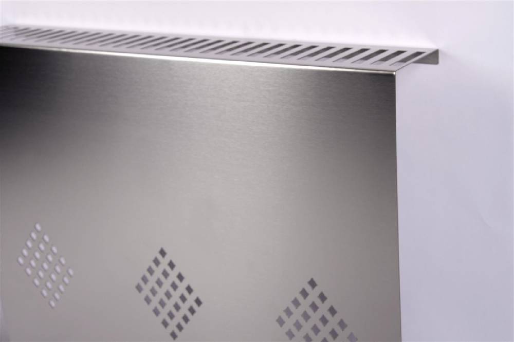 Szagato Heizkörperverkleidung Edelstahl 60 x 60cm Design Raute (1 Stück) SZAGATO Heizungsverkleidung Verkleidung Heizkörper Abdeckung für Heizkörper Sonderangebot