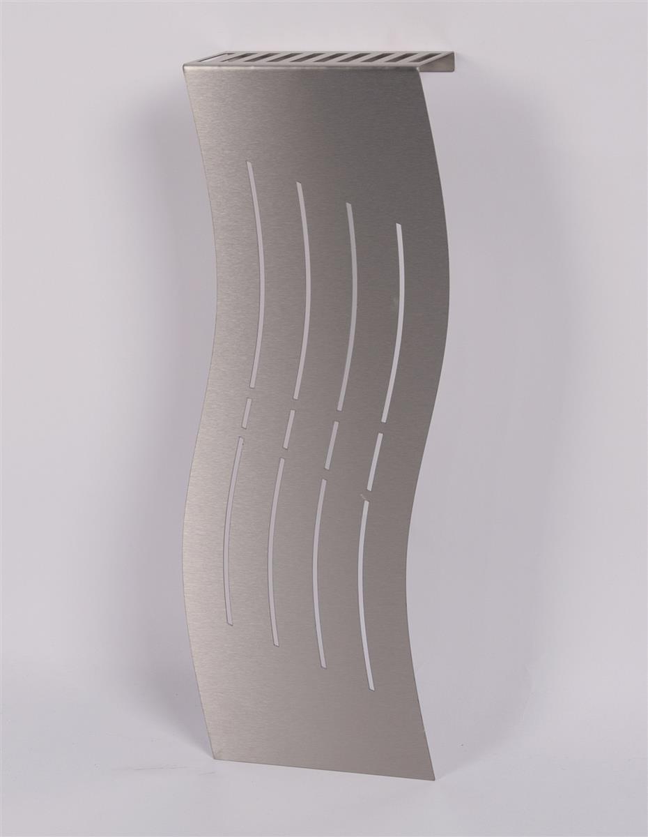 Szagato Heizkörperverkleidung 60 x 20cm Design Wave Edelstahl (1 Stück) SZAGATO Heizungsverkleidung Verkleidung Heizkörper Abdeckung für Heizkörper Vatertagsangebot