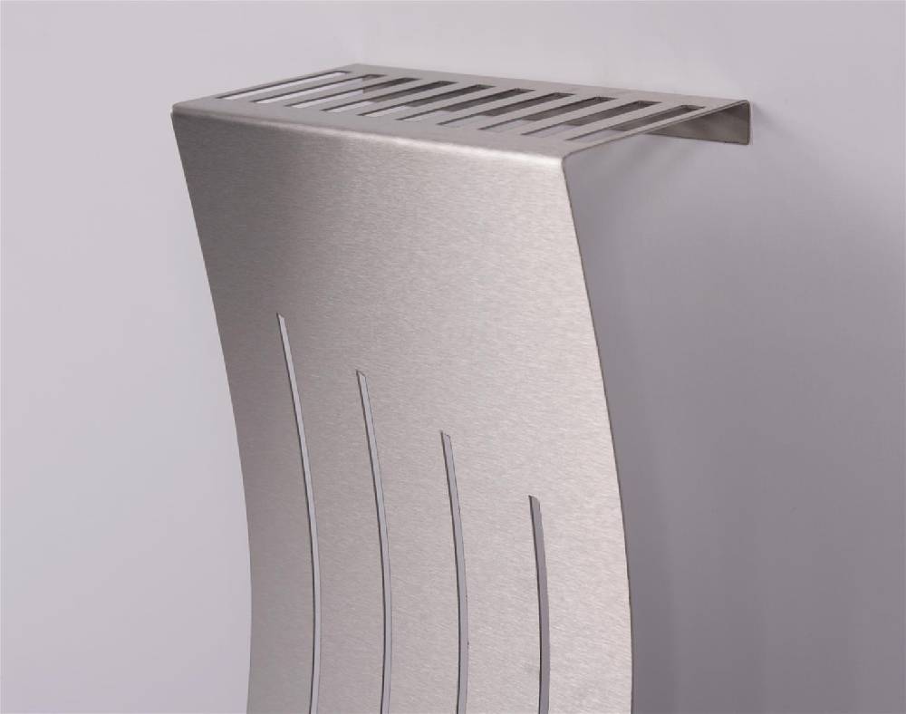 Szagato Heizkörperverkleidung 60 x 20cm Design Wave Edelstahl (SET=3 Stück) SZAGATO Heizungsverkleidung Verkleidung Heizkörper Abdeckung für Heizkörper Valentinstagsangebot