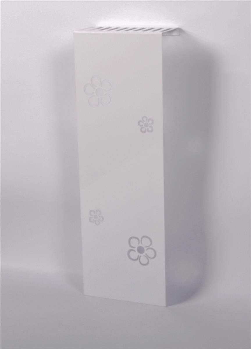 Szagato Heizkörperverkleidung 60 x 20cm Flower Frame weiß (1 Stück) SZAGATO Heizungsverkleidung Verkleidung Heizkörper Abdeckung Heizkörper Heizungsabdeckung Jubiläumsangebot