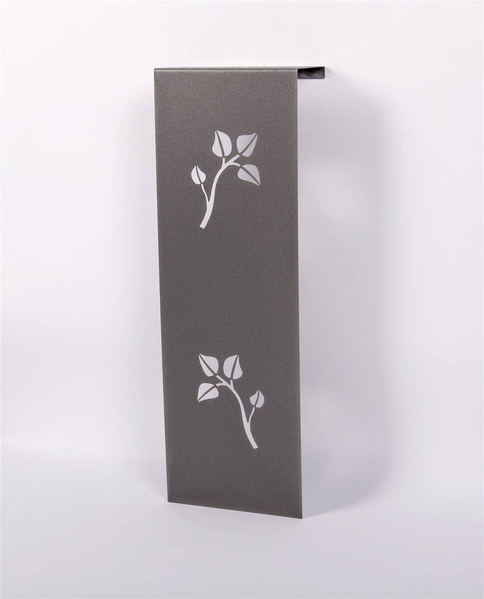 Szagato Heizkörperverkleidung 60 x 20cm Leaves anhrazit (1 Stück) SZAGATO Heizungsverkleidung Verkleidung Heizkörper Abdeckung Heizkörper Heizungsabdeckung Lagerräumung