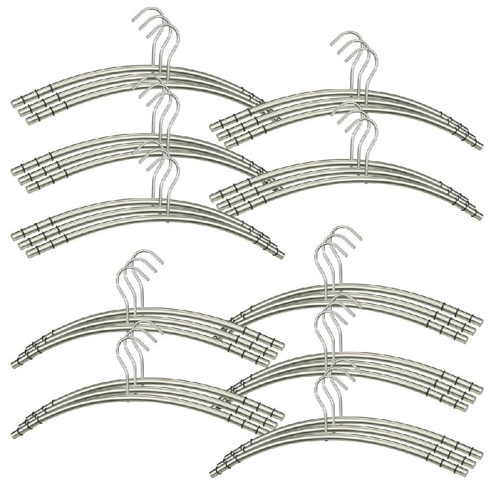 Szagato Kleiderbügel Edelstahl VE=30 Stück SZAGATO Edelstahl Kleiderbügel modern Hosenbügel Design Kleiderbügel Metall Hänger Garderobenbügel hochwertig Bis zu 65% Rabatt