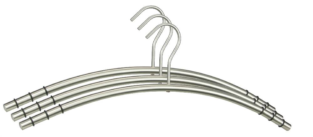 Szagato Kleiderbügel Edelstahl VE=9 Stück SZAGATO Edelstahl Kleiderbügel modern Hosenbügel Design Kleiderbügel Metall Hänger Garderobenbügel hochwertig Sonderangebot der Fabrik