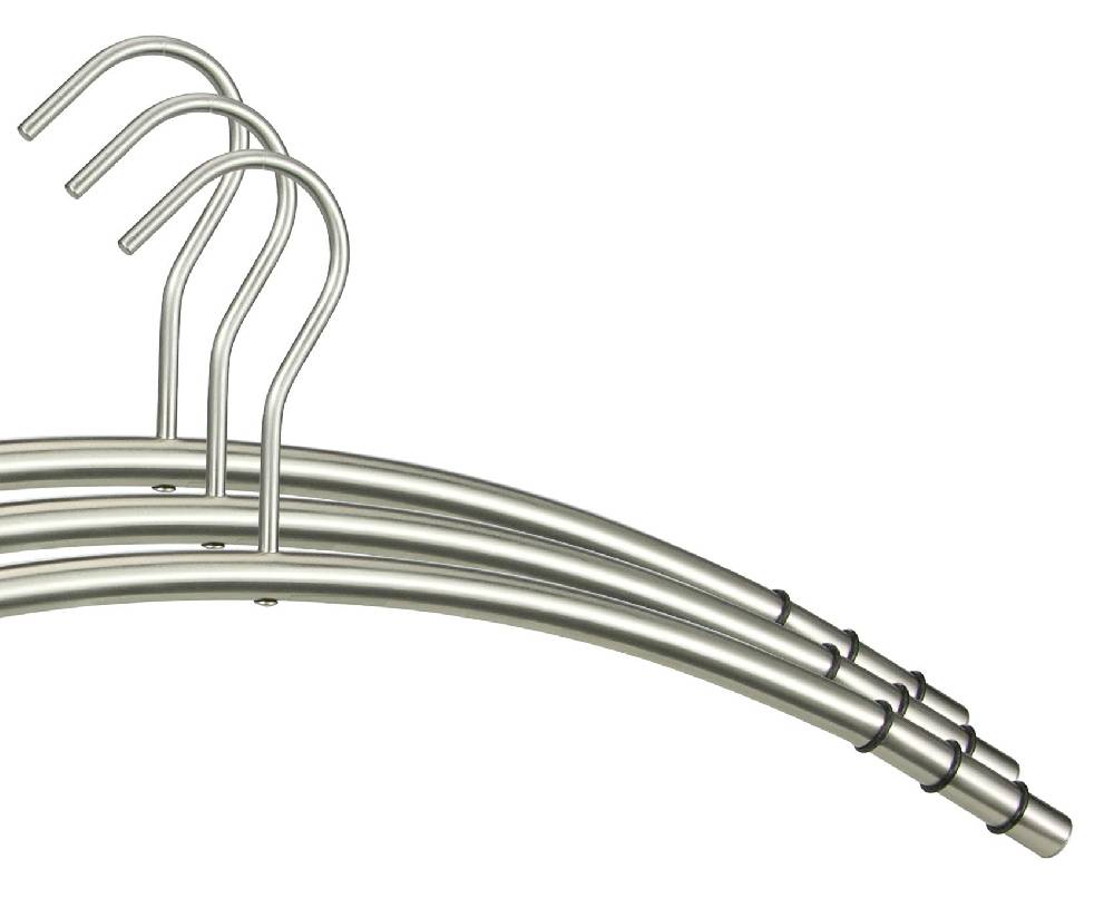 Szagato Kleiderbügel Edelstahl VE=9 Stück SZAGATO Edelstahl Kleiderbügel modern Hosenbügel Design Kleiderbügel Metall Hänger Garderobenbügel hochwertig Sonderangebot der Fabrik
