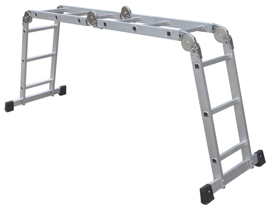 Szagato Mehrzweckleiter 4x3 Stufen 330cm ALU SZAGATO Arbeitsleiter ALU Multifunktions-Leiter Gelenkleiter 3in1 Mehrzweckleiter Vielzweckleiter Bis zu 55% Rabatt