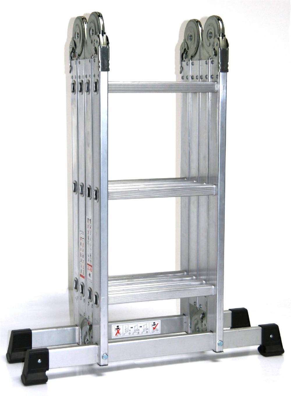 Szagato Mehrzweckleiter 4x3 Stufen 330cm ALU SZAGATO Arbeitsleiter ALU Multifunktions-Leiter Gelenkleiter 3in1 Mehrzweckleiter Vielzweckleiter Bis zu 55% Rabatt