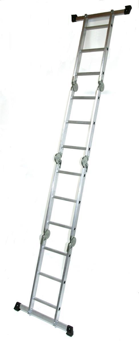 Szagato Mehrzweckleiter 4x3 Stufen 330cm ALU SZAGATO Arbeitsleiter ALU Multifunktions-Leiter Gelenkleiter 3in1 Mehrzweckleiter Vielzweckleiter Bis zu 55% Rabatt