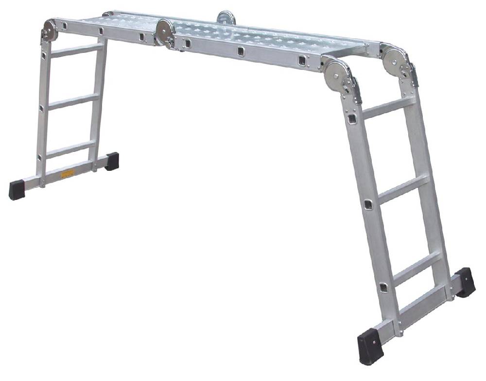 Szagato Mehrzweckleiter 4x3 Stufen 330cm mit Plattform ALU SZAGATO Arbeitsleiter ALU Multifunktions-Leiter Gelenkleiter mit Plattsform 3in1 Mehrzweckleiter Discount Store für neue Produkte