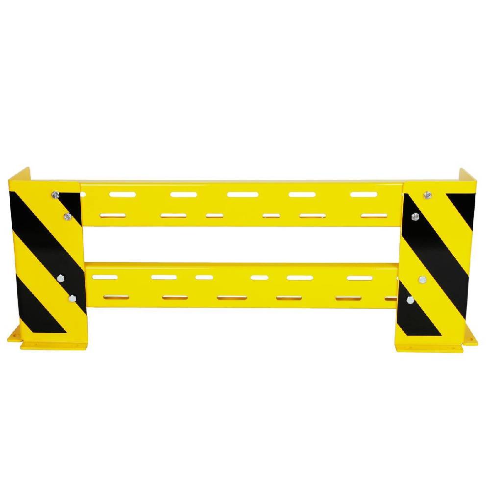 Szagato Rammschutz Planke 100-115cm + 2 Rammschutze + 8 Dübel SZAGATO Rammschutz Balken Regal Anfahrschutz Regale Rammschutzbügel Speichern exportieren