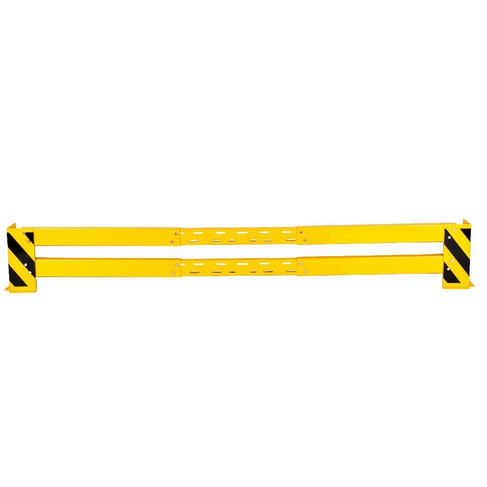 Szagato Rammschutz Planke SET (6 Stück) variable 203-300cm + 12 Rammschutze + 48 Dübel SZAGATO Rammschutz Balken Regal Anfahrschutz Regale Rammschutzbügel