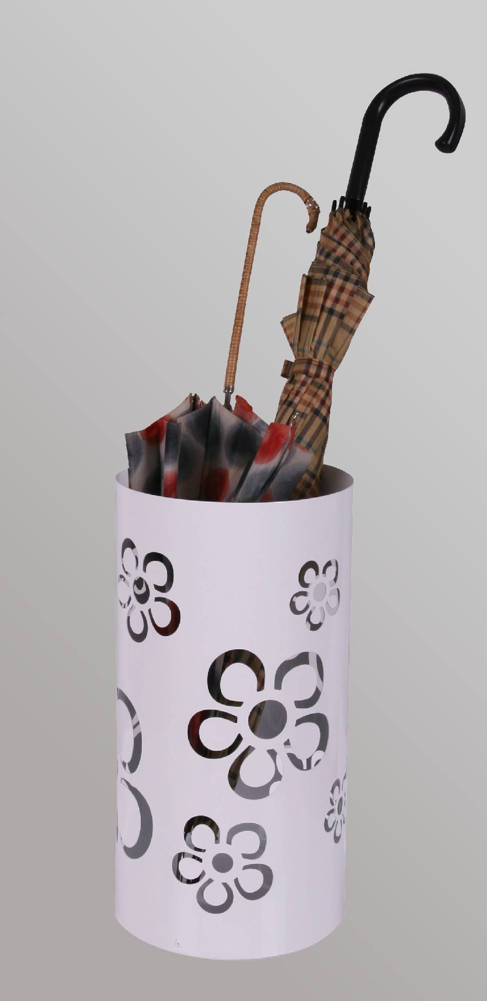 Szagato Regen Schirmständer Design Flower 49xØ23cm weiß SZAGATO Made in Germany moderner Regenschirmständer groß Schirmhalter Regenschirmhalter Design Schlussverkauf