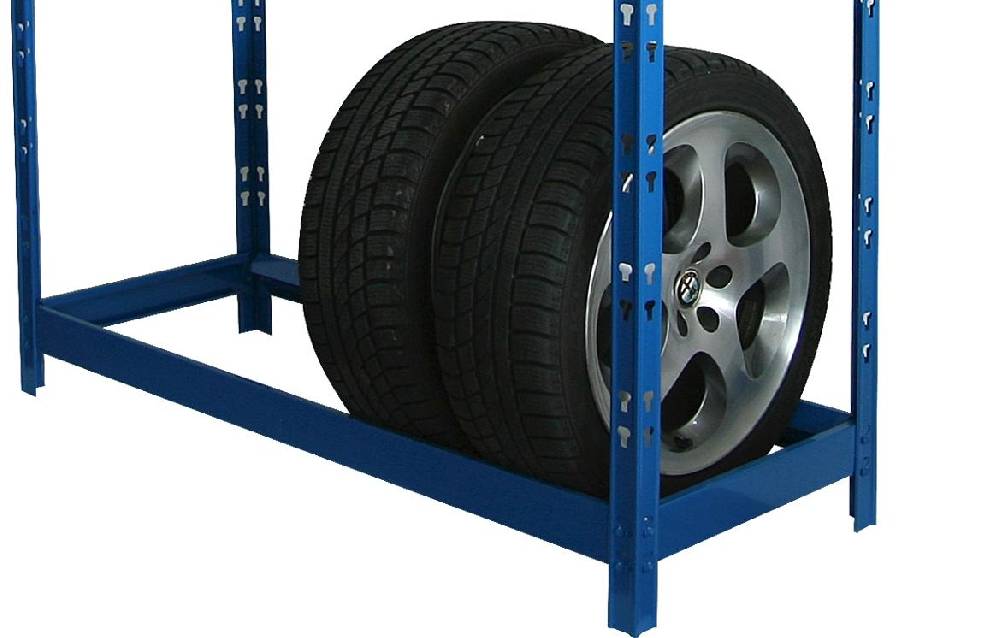 Szagato Reifenregal Felgenregal SZAGATO 180x130x50cm blau 1 Boden 8 Reifen bis 22 Zoll 120kg/Boden Räderregal Räderregale Regal Felgen in Garage Garagenregal Günstiger Verkauf