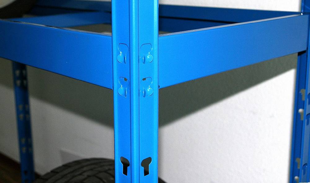 Szagato Reifenregal Felgenregal SZAGATO 180x130x50cm blau 1 Boden 8 Reifen bis 22 Zoll 120kg/Boden Räderregal Räderregale Regal Felgen in Garage Garagenregal Günstiger Verkauf