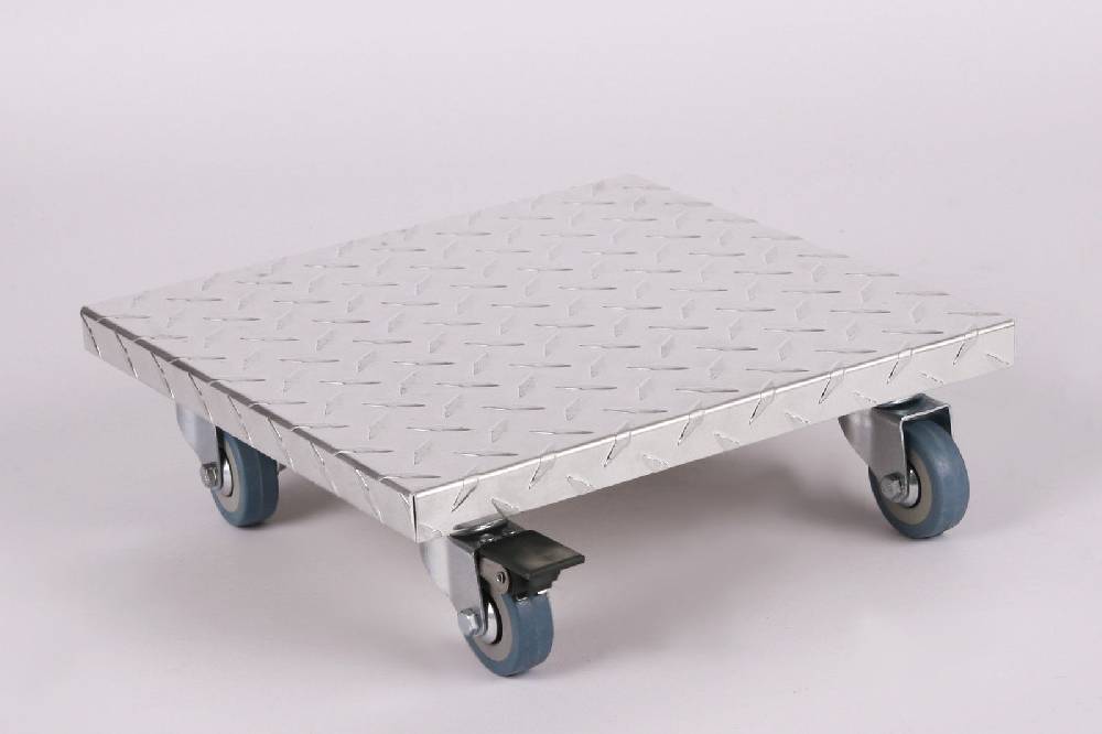 Szagato Rollbrett Pflanzenroller 30x30cm Alu 150 kg PU-Rolle SZAGATO Made in Germany Blumenuntersetzer Möbelroller Outdoor Blumenroller Transportroller Kostenloser Versand