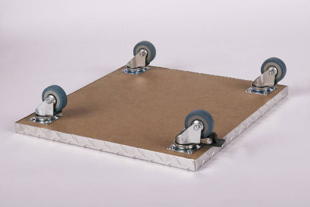 Szagato Rollbrett Pflanzenroller 30x30cm Alu 150 kg PU-Rolle SZAGATO Made in Germany Blumenuntersetzer Möbelroller Outdoor Blumenroller Transportroller Kostenloser Versand
