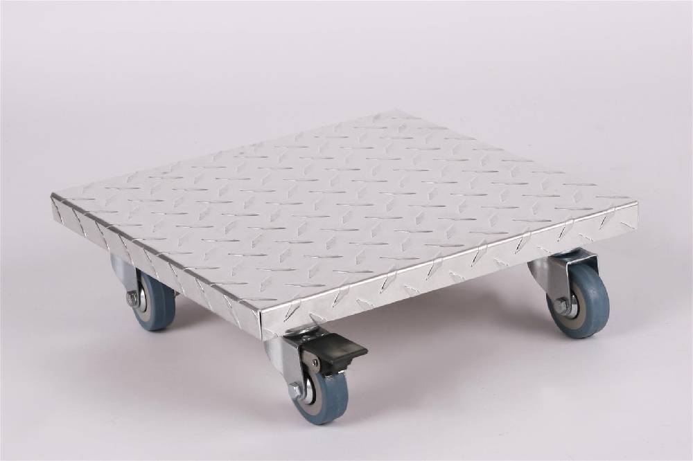 Szagato Rollbrett Pflanzenroller 30x30cm ALU 150kg PU-Rolle + Bremse SZAGATO Made in Germany Blumenuntersetzer Möbelroller Blumenroller Transportroller Limitierter Zeitrabatt