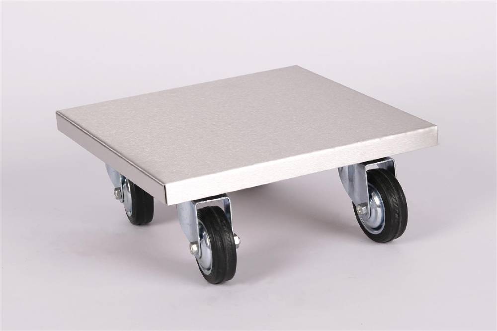 Szagato Rollbrett Pflanzenroller 30x30cm Edelstahl 200kg große Rollen SZAGATO Made in Germany Blumenuntersetzer Möbelroller Blumenroller Transportroller Großer Ausverkauf