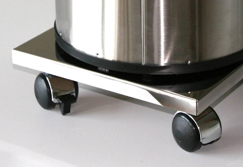 Szagato Rollbrett Pflanzenroller 30x30cm Edelstahl Hochglanz 120kg Chrom SZAGATO Möbelroller Möbelhund Pflanzenroller Outdoor Blumenroller Blumenuntersetzer Begrenztes Angebot