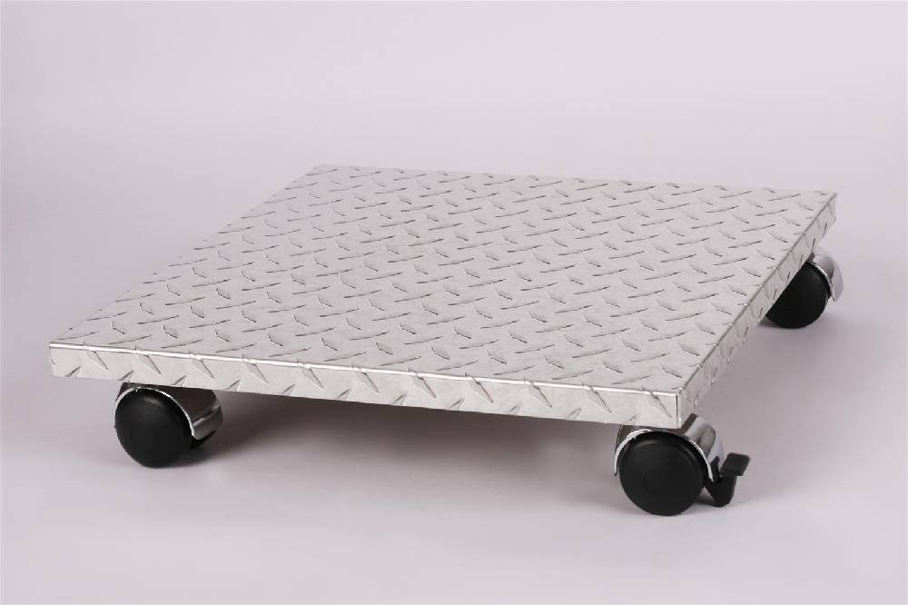 Szagato Rollbrett Pflanzenroller 40x40cm ALU 120kg Chromrollen + Bremse SZAGATO Made in Germany Blumenuntersetzer Möbelroller Blumenroller Transportroller