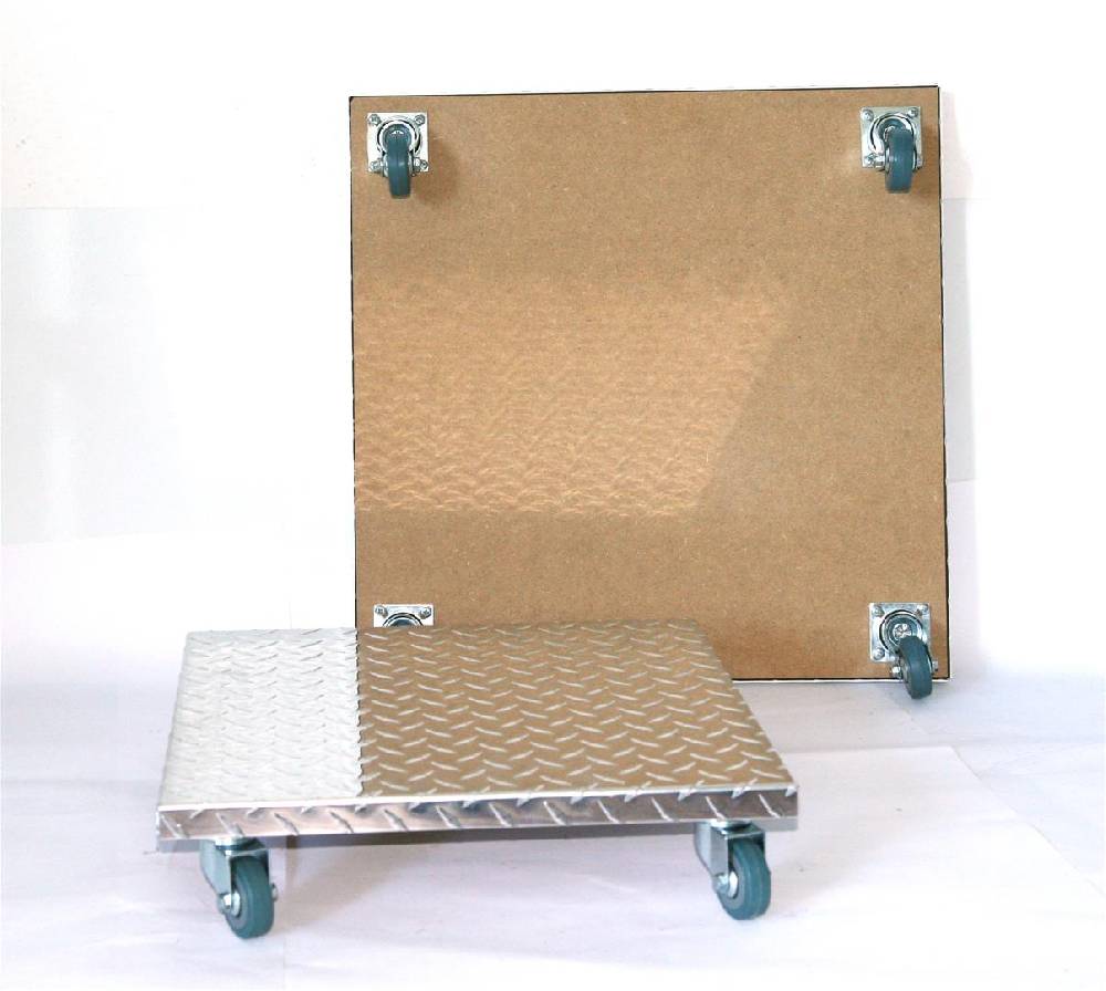 Szagato Rollbrett Pflanzenroller 40x40cm Alu 150 kg PU-Rolle SZAGATO Made in Germany Blumenuntersetzer Möbelroller Outdoor Blumenroller Transportroller Preisnachlass