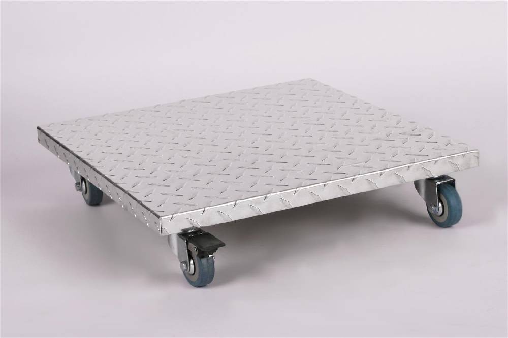 Szagato Rollbrett Pflanzenroller 40x40cm ALU 150kg PU-Rolle+Bremse SZAGATO Made in Germany Blumenuntersetzer Möbelroller Outdoor Blumenroller Transportroller Saisonschlussverkauf