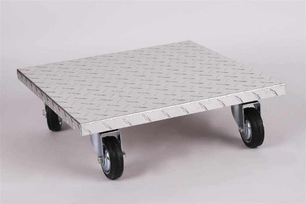 Szagato Rollbrett Pflanzenroller 40x40cm ALU 200kg große Rollen SZAGATO Made in Germany Blumenuntersetzer Möbelroller Outdoor Blumenroller Transportroller Black Friday