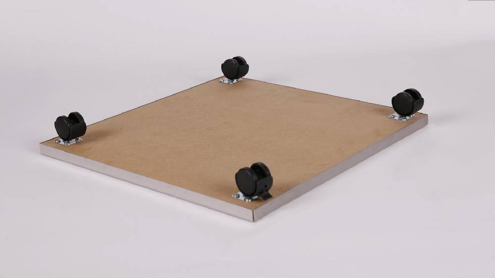 Szagato Rollbrett Pflanzenroller 40x40cm Edelstahl 100 kg Bürorollen + Bremse SZAGATO Made in Germany Blumenuntersetzer Möbelroller Outdoor Blumenroller Weihnachtsangebot