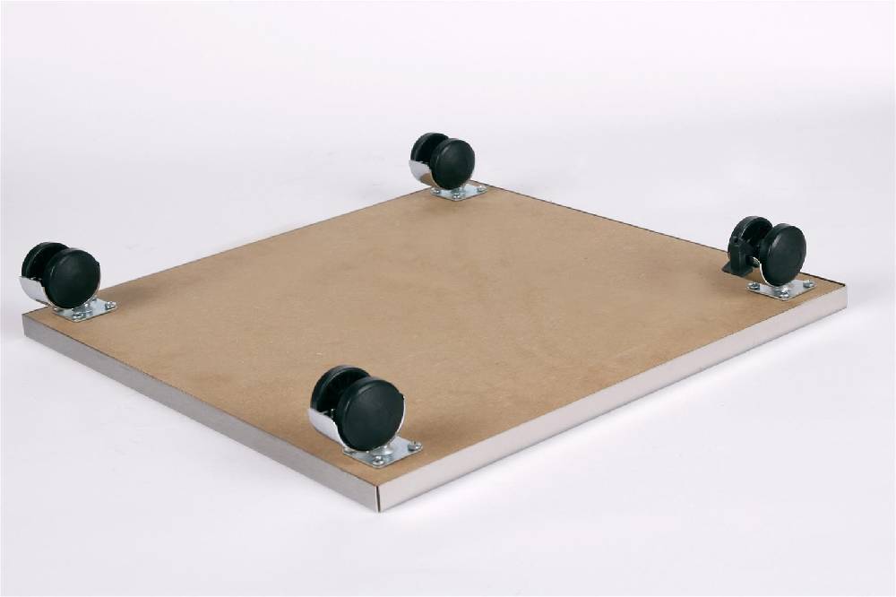 Szagato Rollbrett Pflanzenroller 40x40cm Edelstahl 120kg Chromrollen + Bremse SZAGATO Made in Germany Blumenuntersetzer Möbelroller Outdoor Blumenroller Osterangebot