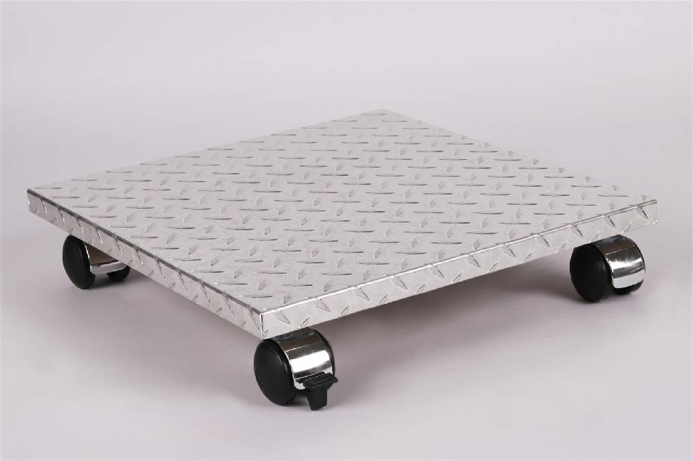 Szagato Rollbrett Pflanzenroller 50x50cm ALU 120kg Chromrollen + Bremse SZAGATO Made in Germany Blumenuntersetzer Möbelroller Blumenroller Transportroller Heißer Verkauf