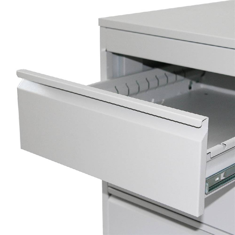 Szagato Rollcontainer Stahl Profi 3 Schubladen HxBxT 60x46x60cm lichtgrau SZAGATO Bürocontainer Schreibtisch UnterschrankRollcontainers Rollcontainer Büro Große Rabatte