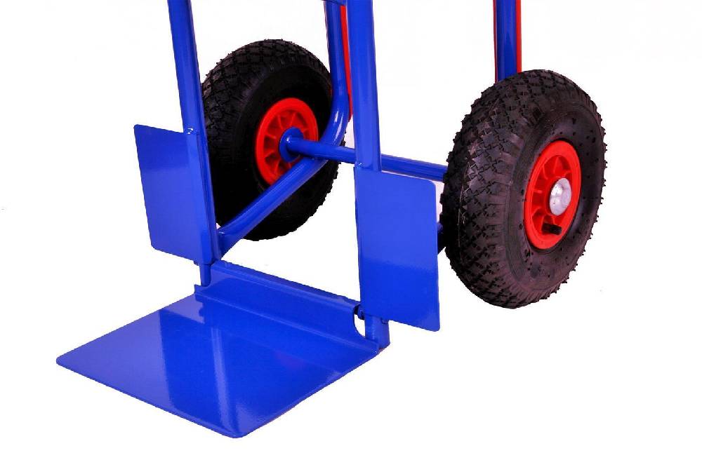 Szagato Sackkarre 250 kg Gleitkufen 111x50x53cm blau SZAGATO Transportkarre klappbar Sackkarre Stahl Sackkarre Stahl klappbar Sackkarre Gleitkufe kaufen Kauf eins, bekomm eins gratis