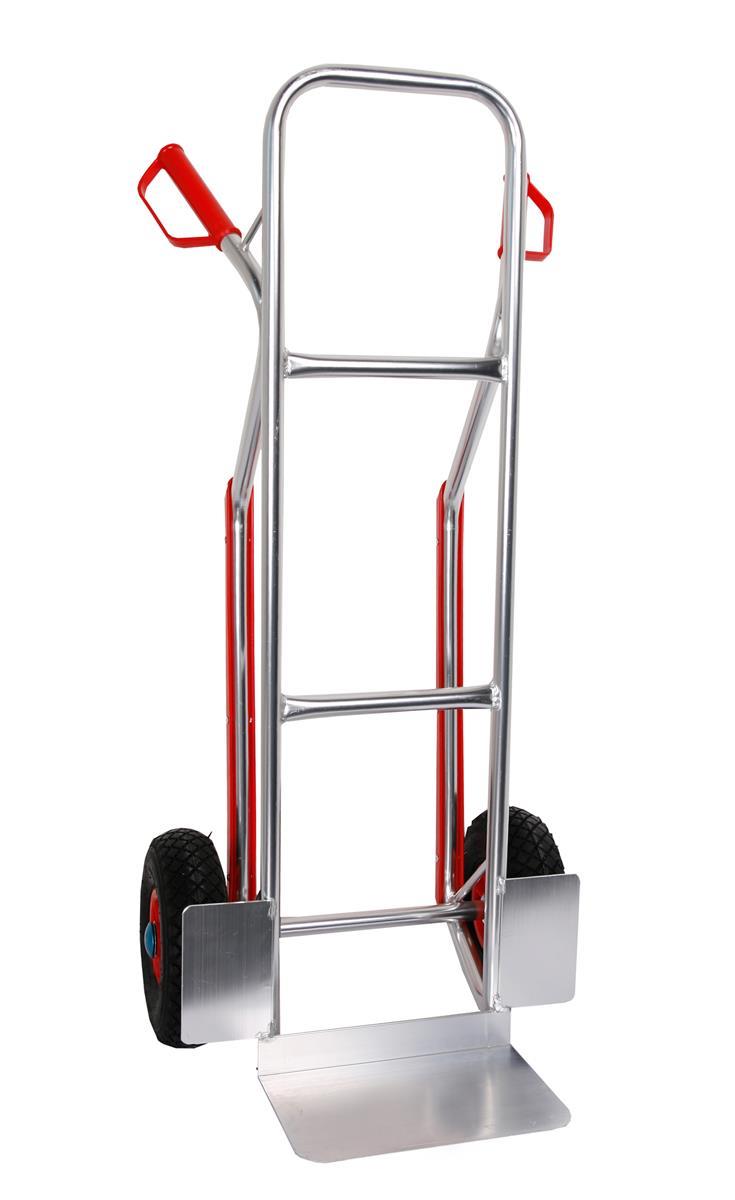 Szagato Sackkarre AlU Gleitkufen 150 kg Vollgummi 117x46x54 SZAGATO Transportkarre klappbar Sackkarre Aluminium Sackkarre Gleitkufen Sackkarre kaufen Super Sparpreis