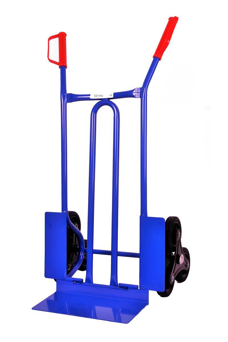 Szagato Sackkarre für Treppen 250 kg 108x53x55cm blau SZAGATO Treppen Sackkare Treppensteiger Transportkarre klappbar Sackkarre Stahl Sackkarre klappbar Begrenzte Freigabe