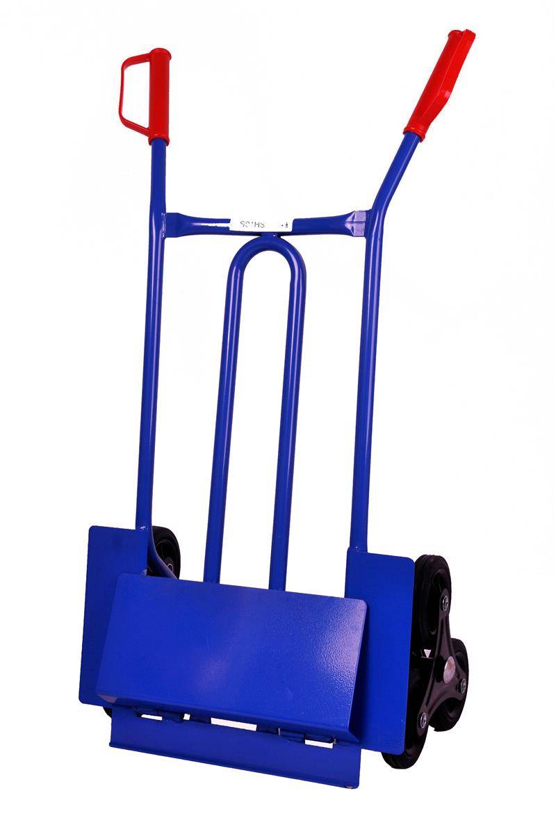 Szagato Sackkarre für Treppen 250 kg 108x53x55cm blau SZAGATO Treppen Sackkare Treppensteiger Transportkarre klappbar Sackkarre Stahl Sackkarre klappbar Begrenzte Freigabe