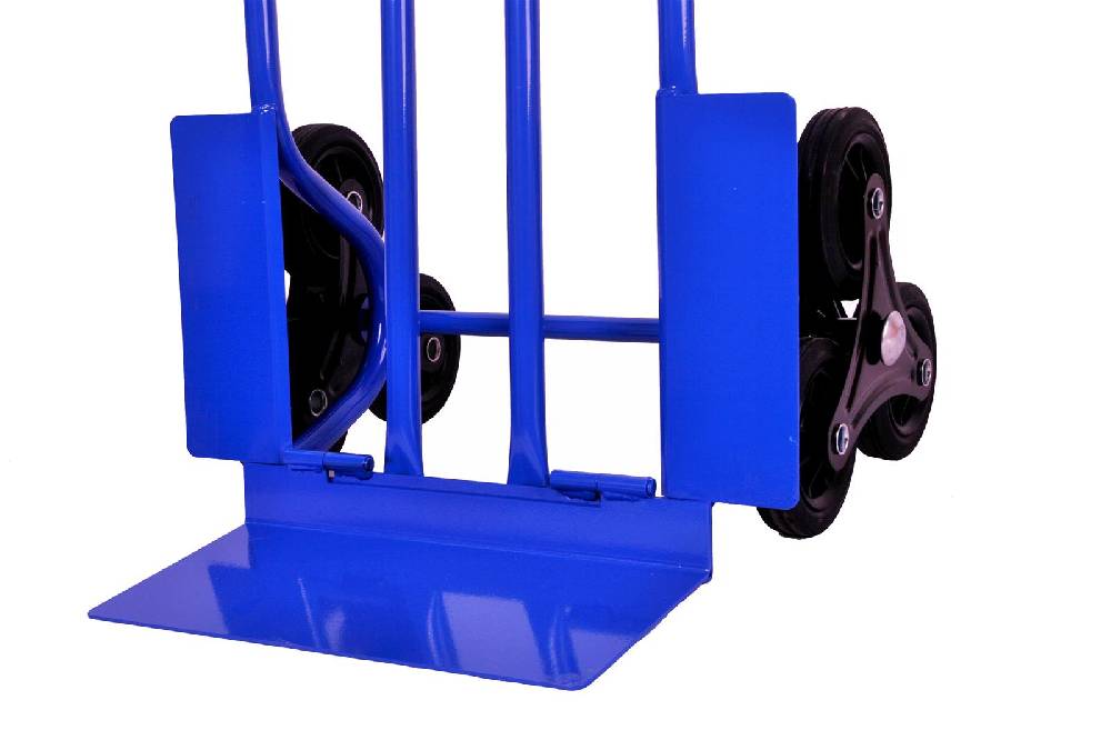 Szagato Sackkarre für Treppen 250 kg 108x53x55cm blau SZAGATO Treppen Sackkare Treppensteiger Transportkarre klappbar Sackkarre Stahl Sackkarre klappbar Begrenzte Freigabe